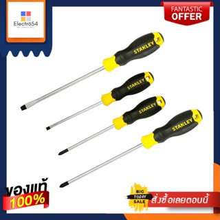 SCREWDRIVER ไขควงแม่เหล็ก STANLEY 6 นิ้ว 4 ชิ้น/ชุดSCREWDRIVER SET STANLEY