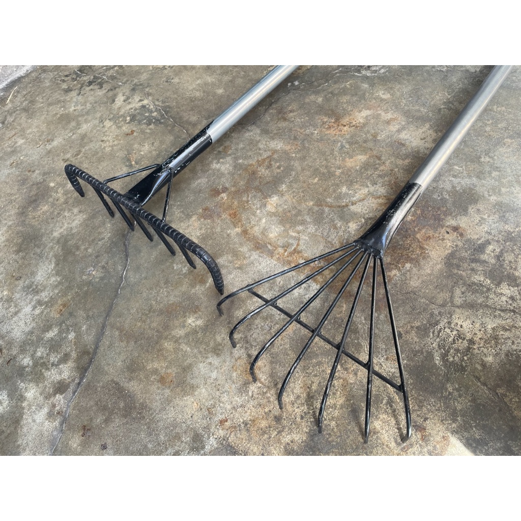 คราดเหล็ก มือเสือเหล็ก คราดพร้อมด้าม มือเสือด้ามเหล็ก - รูปที่ 2