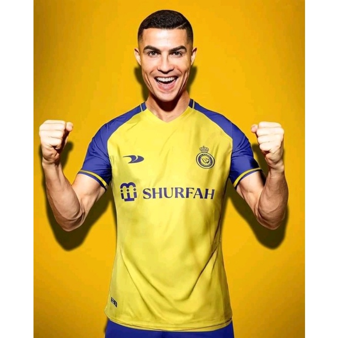 AL NASSR JERSEY SAUDI ARABIA CLUB 2022 2023 CR7 RONALDO FOOTBALL SHIRT FULL PRINTING JERSEY CAN EDIT
