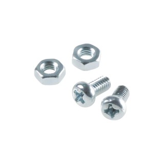 MACHINE สกรูเกลียวมิลน็อต JP 4X8 มม. 25 ตัวMACHINE SCREW WITH NUT JP FITT 4X8MM 25PCS