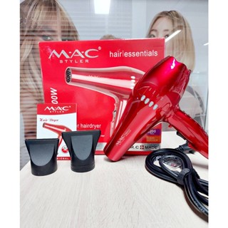 ไดร์เป่าผม MAC Styler 2200 W กำลังเเรง น้ำหนักแบบทำได้ง่ายแบบมืออาชีพ ร่น MC-6629 สีเเดง