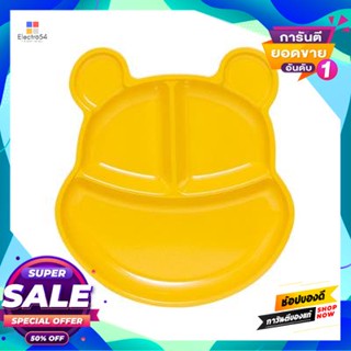 Deep จานเมลามีนทรงลึก Flowerware รุ่น หมีพูห์ T6288-9.5 ขนาด 9.5 นิ้ว สีเหลืองmelamine Deep Plate Flowerware Pooh Model