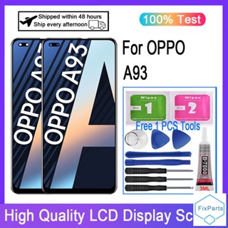 Amoled อะไหล่หน้าจอสัมผัสดิจิทัล LCD แบบเปลี่ยน สําหรับ OPPO A93 4G CPH2121 CPH2123