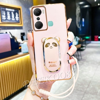 เคสป้องกันโทรศัพท์มือถือ ลายหมีน่ารัก พร้อมขาตั้ง สําหรับ Infinix Hot 20 Play 20i 20S FREE FIRE Note 12i 2022 4G 5G HOT20S HOT20i Note12i