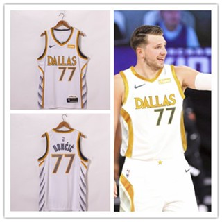 ขายดี เสื้อกีฬาบาสเก็ตบอล ลาย NBA jersey Dallas Mavericks No.77 KGajjb33PEmmaa51 2021