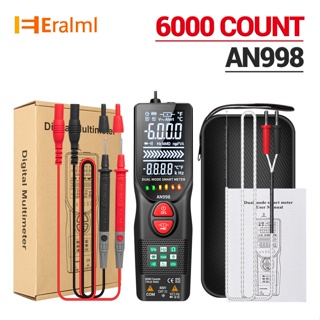 Eralml Aneng An998 มัลติมิเตอร์อัจฉริยะ โหมดคู่ ไม่สัมผัส ปากกาเหนี่ยวนํา ความแม่นยําสูง ตรวจจับสาย อเนกประสงค์