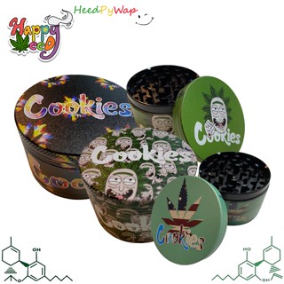 Grinder Cookies grinder 63mm. เครื่องบด ที่บด ขนาด 63มม. 4 ชั้น Metal grinder cookies ริกมอตี้