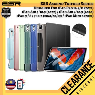Esr YIPPEE TRIFOLD เคสหนัง PC ฝาพับ กันกระแทก สําหรับ iPad Mini 6 Air 5 4 Pro 11 12.9 M2 M1 /9 8 7