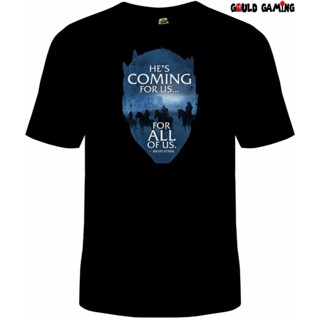 ย้อนยุคGame of Thrones เสื้อยืดทั้งหมด 100% Cotton unisex Night King Bran Stark แขนสั้นกีฬา Oversize คลาสสิกชาย TEE_07