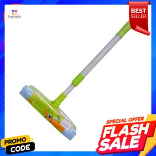 cleaning แปรงเช็ดกระจกปรับยืด LEOMAX ขนาด 9 นิ้ว สีเทาGlass cleaning brush LEOMAX size 9 inch gray