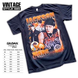 เสื้อยืดผ้าฝ้ายเอาใจผู้หญิง เสื้อวงแจ็คสัน หวัง สวยๆ แฟนคลับไม่ควรพลาด !! ป้าย Hiptrack จะเป็นตะเข็บเดี่ยวผ้าหนาคอหนาเนื