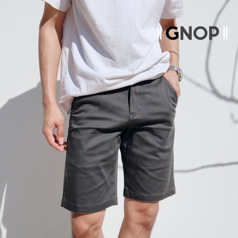 **ลดล้างสต็อก** (ไม่รับเปลี่ยน) GNOP กางเกงขาสั้น ผ้ายืด ใส่สบาย กางเกงขาสั้นผู้ชาย G419