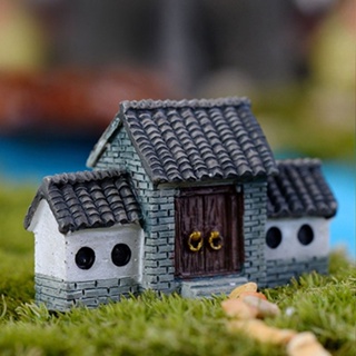 【AG】Dollhouse Miniatures DIY House Villa Woodland Fairy Planter Garden Home Decor