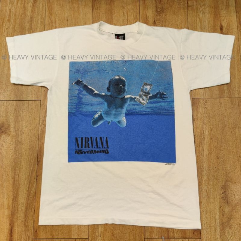 NIRVANA NEVERMIND TOUR @1992 เด็กเก็บแบงค์ งานสวยมาก เสื้อวง เสื้อทัวร์