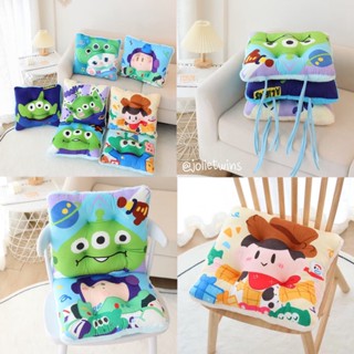 พร้อมส่ง🌈 เบาะรองนั่ง เบาะนั่ง หมอนอิง หมอนพิงหลัง Toy Story ( Little Green Man,Buzz Light Year,Woody ) นั่งสบาย น่ารัก