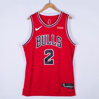 ขายดี 【4 แบบ】เสื้อกีฬาบาสเก็ตบอล ลาย NBA jersey Chicago Bulls 2# BALL red ครบรอบ 75 ปี CMnajh16NLemam18 2022