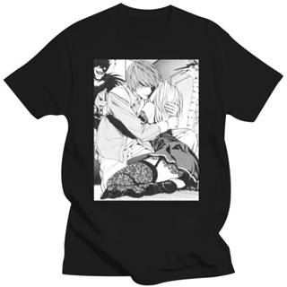 T-Shirt Cotton Printed Cartoon Anime Death Note Light Misa Hip Hop Style For Men And Women_12