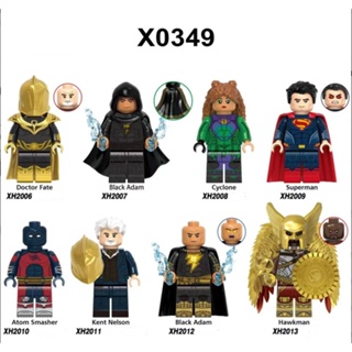 บล็อกของเล่น X0349 Adam Minifigures Hawkman สีดํา 8 ชิ้น/ชุด