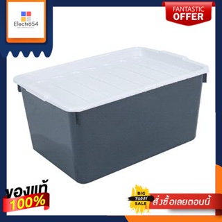 กล่องอเนกประสงค์พร้อมฝาปิด KASSA HOME รุ่น PSM-AB-2056 ขนาด 23 ลิตร สีเทาMultipurpose Box with Lid  Model PSM-AB-2056 Si