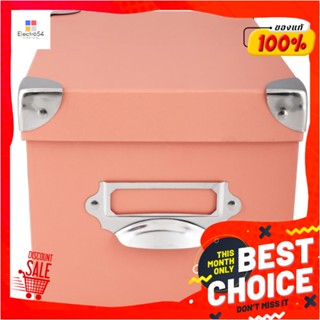 PAPER กล่องกระดาษเหลี่ยม STACKO ไซซ์ S 16x24.3x14 ซม. สีชมพูPAPER STORAGE BOX STACKO S 16X24.3X14CM PINK