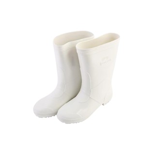 RUBBER รองเท้าบูท PIPES สูง 12 นิ้ว เบอร์ 10 สีขาวRUBBER BOOTS PIPES NO.10 12IN WHITE