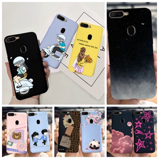 เคสโทรศัพท์ซิลิโคน TPU แบบนิ่ม กันกระแทก ลายเพ้นท์สีลูกกวาด สําหรับ OPPO A17 4G CPH2477 A17 A 17 2022