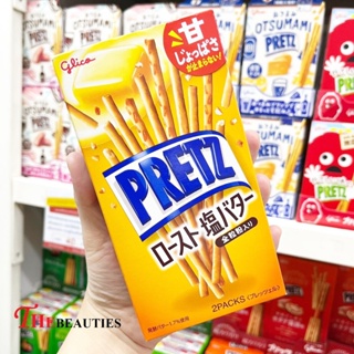 🔥🔥🔥   Glico Pretz Biscuit Roast Salty Butter 62g. กูลิโกะเพรทซ์ มันฝรั่งบิสกิตชนิดแท่งอบกรอบรสเนยจากญี่ปุ่น