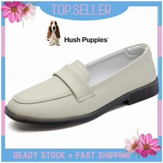 HUSH PUPPIES รองเท้าโลฟเฟอร์ ส้นแบน แบบสวม สําหรับผู้หญิง