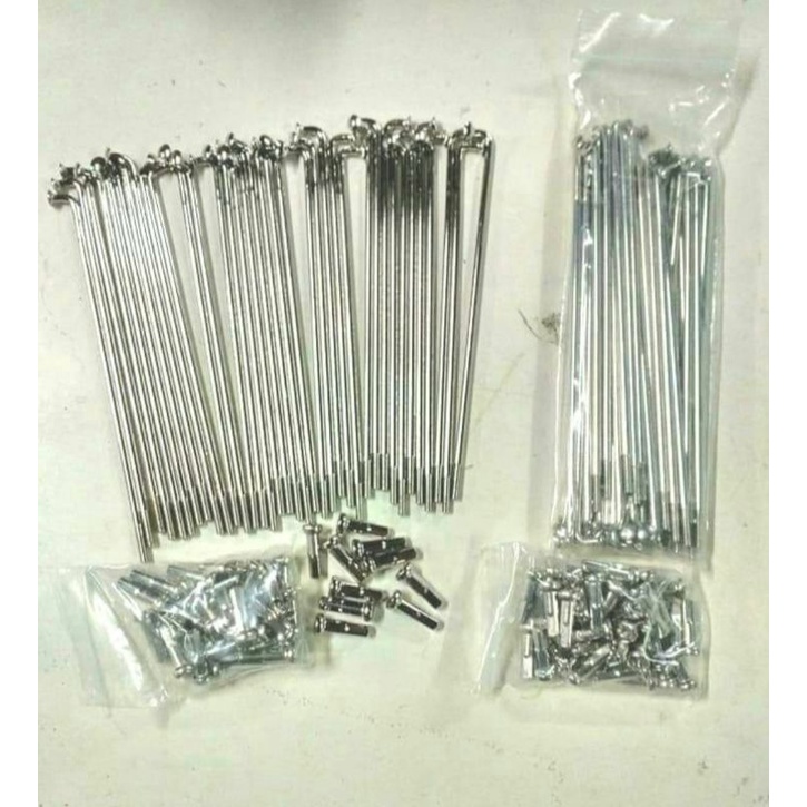 Honda CB160 CB93 CB175K0 ล้อ Spokes 9X157 1 ชุด/36 ชิ้น fit ด้านหน้าหรือด้านหลังคุณภาพสูง Chrome