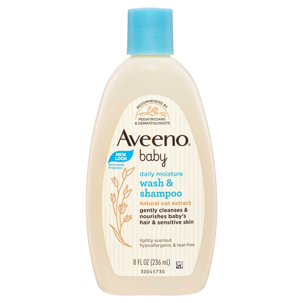 Aveeno Baby Wash &amp; Shampoo 236 ml สบู่เหลวอาบน้ำและสระผม