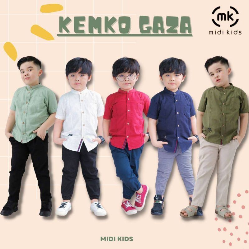 KEMEJA KEMKO GAZA BY MIDIKIDS / KOKO GAZA SHIRT BY MIDI KIDS