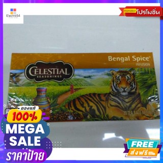 เครื่องดื่ม Celestial  Chai Tea Black Tea With Exotic Spics ชาสำเร็จรูป 47g. Celestial Chai Tea Black Tea With