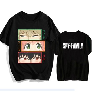 เสื้อยืดแขนสั้นลําลอง ผ้าฝ้าย ทรงหลวม ลายการ์ตูนอนิเมะ SPY X FAMILY สไตล์ญี่ปุ่น แฟชั่นฤดูร้อน สําหรับผู้หญิง XS-4X_03