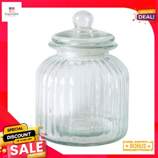 โหลแก้วริ้วตรงฝาแก้ว JAR2750มล.STRIP2750ML. 1X1