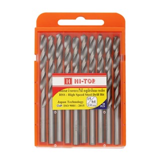 TWIST ดอกเจาะไม้ HI-TOP 15/64 5.95 มม. แพ็ก 10 ชิ้นTWIST DRILL BIT SET HI-TOP 15/64 5.95MM 10PCS/PACK