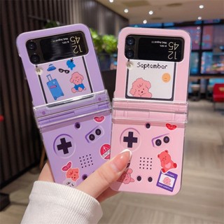 เคสโทรศัพท์มือถือ PC แบบแข็ง กันกระแทก ลายเกมน่ารัก สําหรับ Samsung Galaxy Z Flip 4 3 5G Z