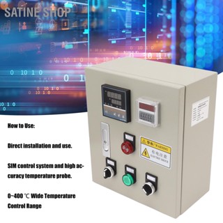 Satine Shop เครื่องควบคุมอุณหภูมิดิจิทัล 0-400 C 380V Ac 15KW พร้อมเทอร์โมคัปเปิล