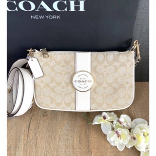 🥳New Coach  Lonnie Baguette In Signature Jacquard