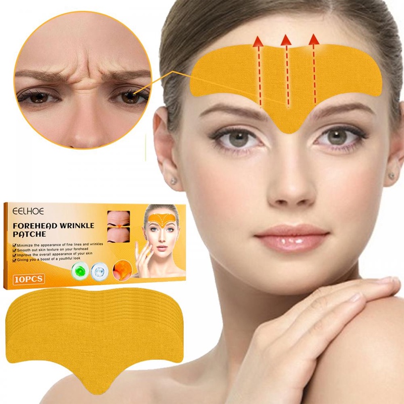 Eelhoe คอลลาเจนหน้าผากกําจัดริ้วรอย Patch Fown Line Firming Lift Mask Anti-aging Moisturizng Face Care Treatment สติกเกอร์