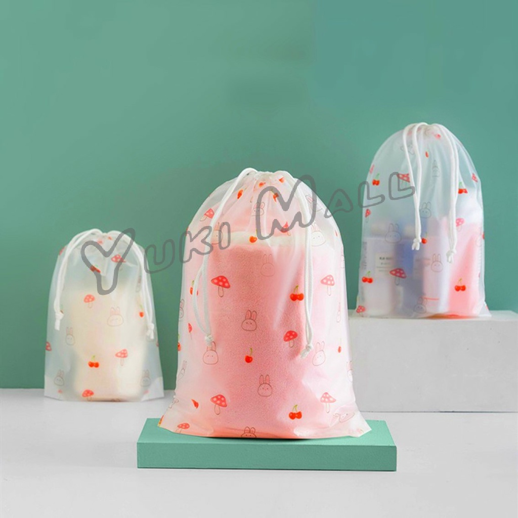 Yuki กระเป๋าเก็บเครื่องสำอาง ลายการ์ตูน  กระเป๋าหูรูด กระเป๋าใส่เครื่องเขียน / Multi Purpose Bag - รูปที่ 6