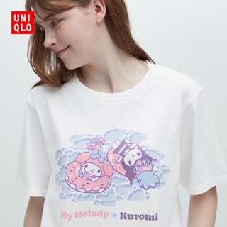 Uniqlo เสื้อยืดแขนสั้น พิมพ์ลายกราฟฟิคยักษ์ สําหรับผู้ชาย