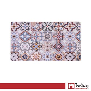 KASSA HOME พรมเช็ดเท้าห้องครัว Moroccan รุ่น YOLEUS-0010A ขนาด 75 x 45 ซม. สีชมพู