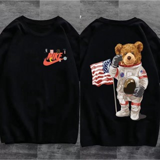 NIKE New Little Bear Co branded T-shirt Mens Fashion Brand Fashion Print T-shirt Mens_01