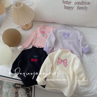 [Babycat] พร้อมส่ง ขายดี ใหม่ เสื้อซับใน ผ้าฟลีซ คอสูง สไตล์เกาหลี และญี่ปุ่น สําหรับเด็กผู้หญิง 2022