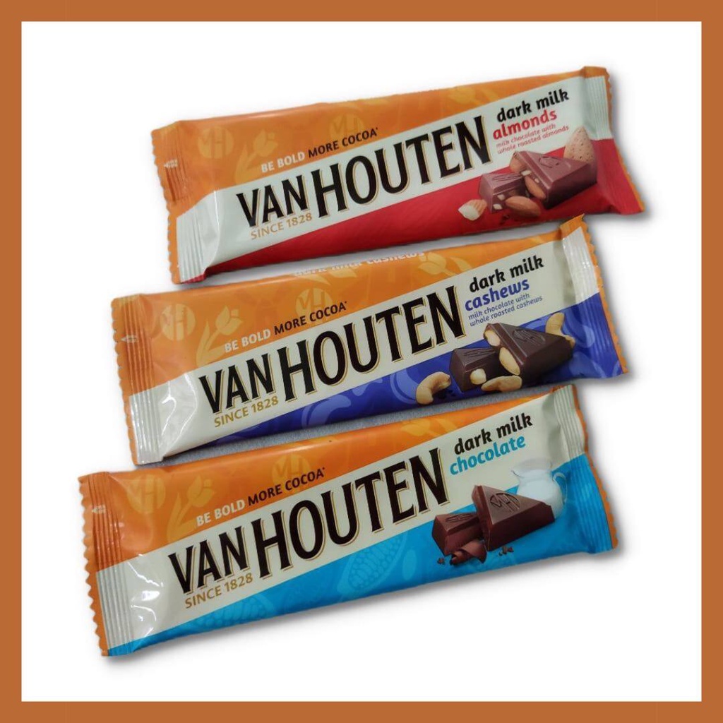 Van Houten Chocolate  ดาร์กช็อกโกแลต 40g