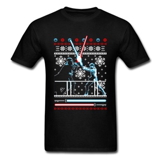 Star Wars Christmas Men Fighter Clothing Xmas Gift Tops Cotton Darth Vader Sweater Black Tshirt_04