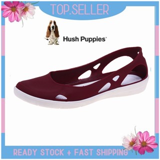 HUSH PUPPIES รองเท้าโลฟเฟอร์ ส้นแบน แบบสวม สําหรับผู้หญิง