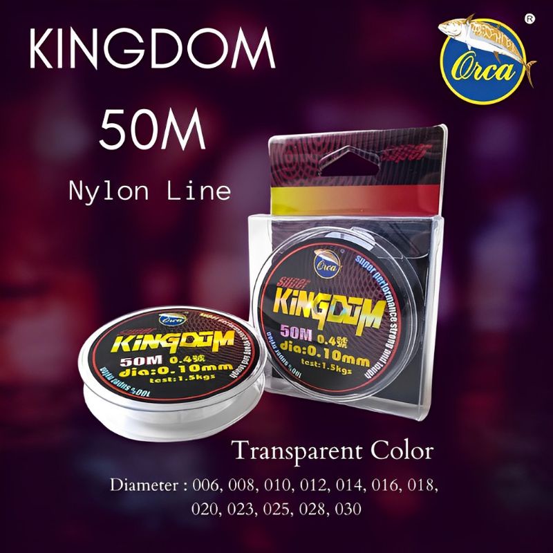 ORCA KINGDOM 50M SUPER NYLON FISHING LINE