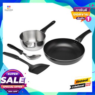 Wellness ชุดเครื่องครัว เวลเนส Seagull รุ่น 110001096 (ชุด 4 ชิ้น)Seagull Wellness Cookware Set No. 110001096 (Set 4 Pcs