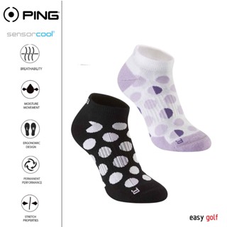 PING WOMEN SPLIT BALL SOCK  PING SOCK ถุงเท้าข้อสั้น ถุงเท้า